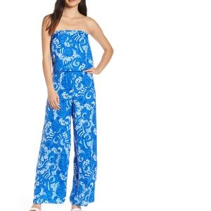 Lilly Pulitzer Pim Strapless Jumpsuit NWT size XL